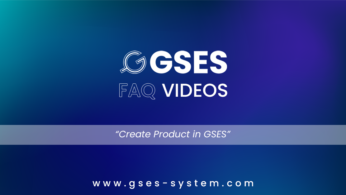 Create Product in GSES